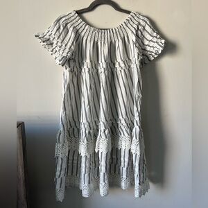 Surf Gypsy Beach Off-Shoulder Dress Small